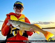 27" Walleye caught on Blue Lake