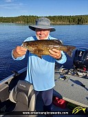 17" Smallmouth Bass caught on Sand Point Lake