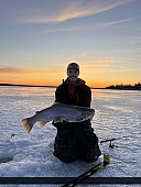 30.25" Rainbow Trout caught on Lake Huron