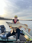 40" Northern Pike caught on Lake Huron 