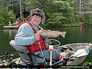 18" Brook/Speckled Trout caught on Barnes Lake