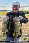 18" Smallmouth Bass caught on Lake of the Woods