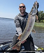 38" Northern Pike caught on Lake of the Woods