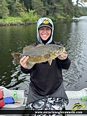 19.5" Smallmouth Bass caught on Lang Lake