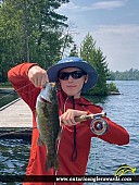 17" Smallmouth Bass caught on Lake Temagemi 