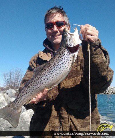 21.5" Brown Trout caught on Georgian Bay