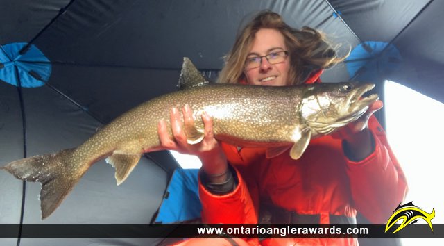 34" Lake Trout caught on Lake Muskoka
