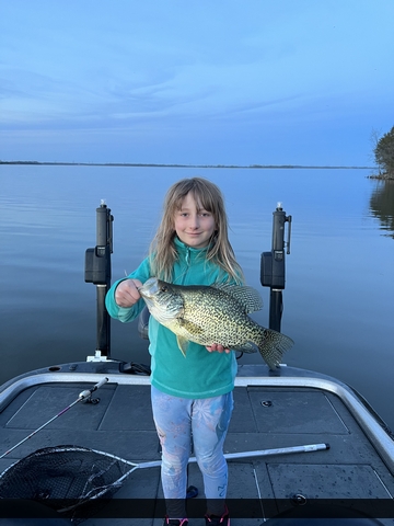 15" Black Crappie caught on Hay Bay