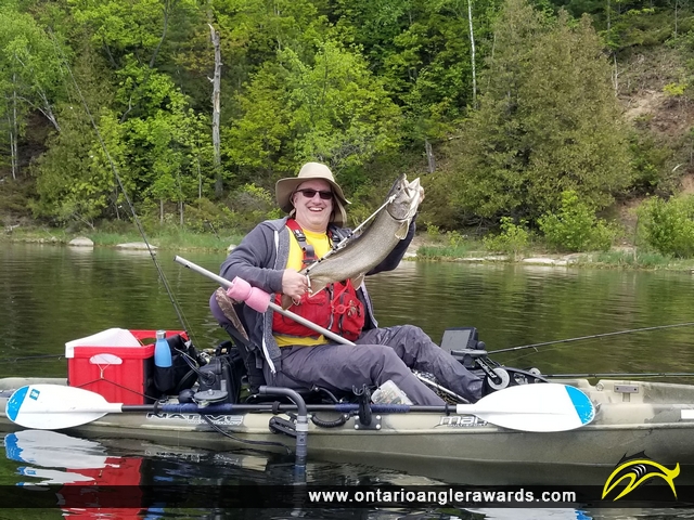 32" Lake Trout caught on The Rat