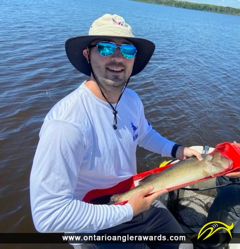 29" Walleye caught on Sandrock Lake