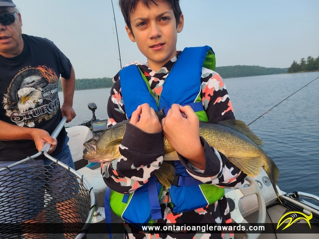 28" Walleye caught on Black Sturgeon Lake