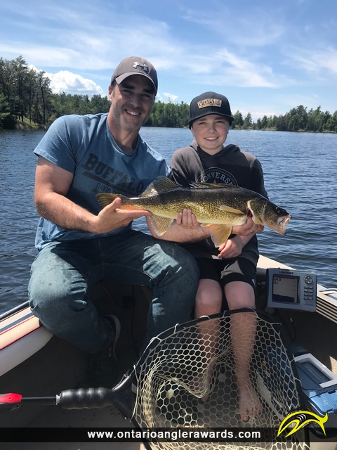 27.5" Walleye caught on Lake of the Woods