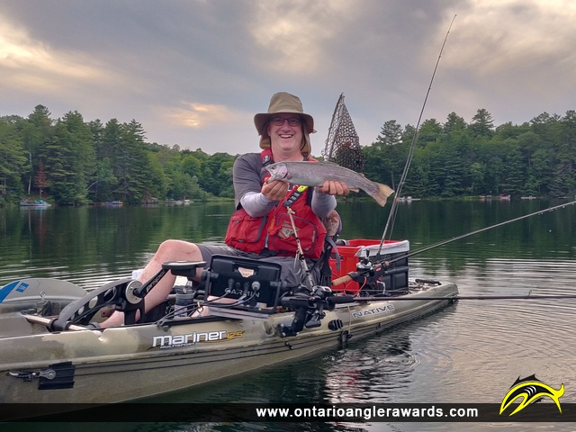 21" Rainbow Trout caught on White Lake