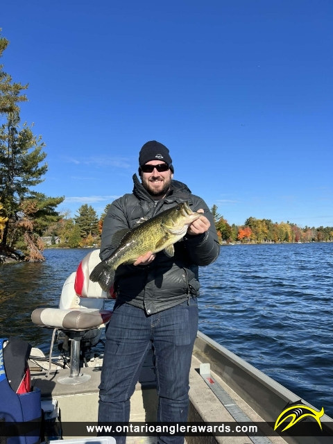 19.38" Largemouth Bass caught on Otty Lake