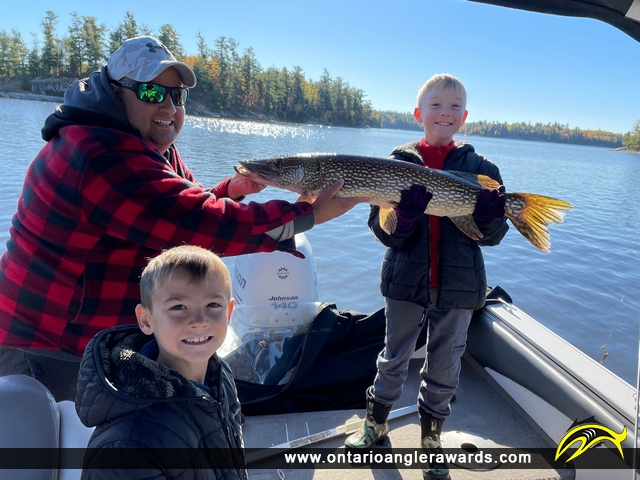 49.5" Northern Pike caught on Lake of the Woods