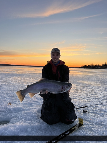 30.25" Rainbow Trout caught on Lake Huron