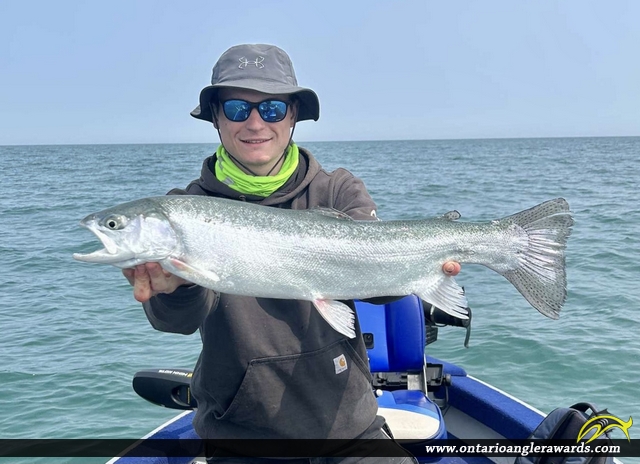 29" Rainbow Trout caught on Lake Erie