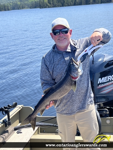 29.06" Lake Trout caught on Whitefish Lake