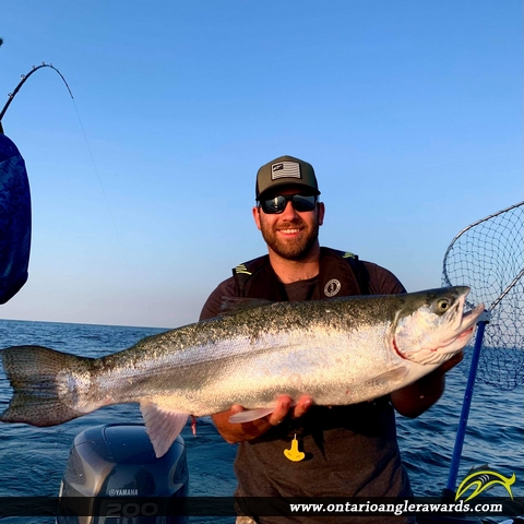 32" Rainbow Trout caught on Lake Ontario