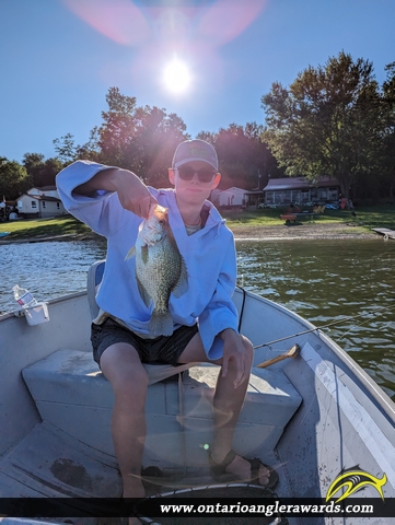 13.5" Black Crappie caught on Conestoga Lake