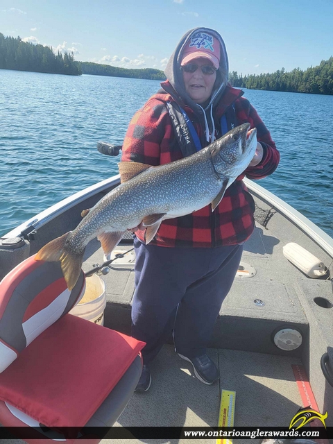 35" Lake Trout caught on Crow Lake