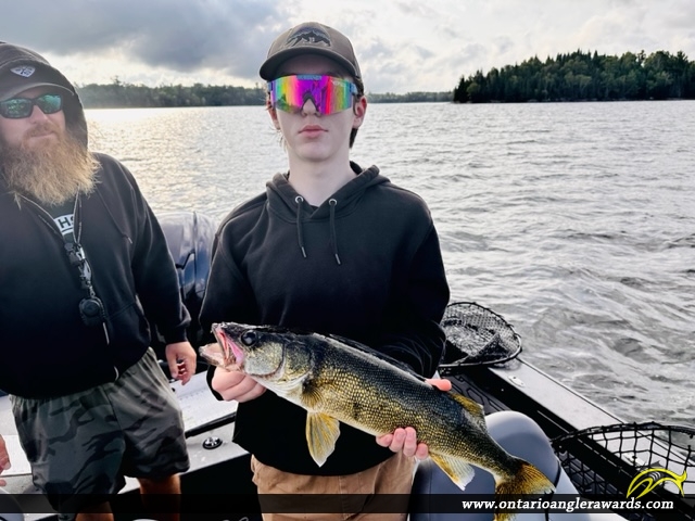 25" Walleye caught on Whitefish Bay