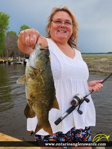 19.25" Smallmouth Bass caught on Lake of the Woods