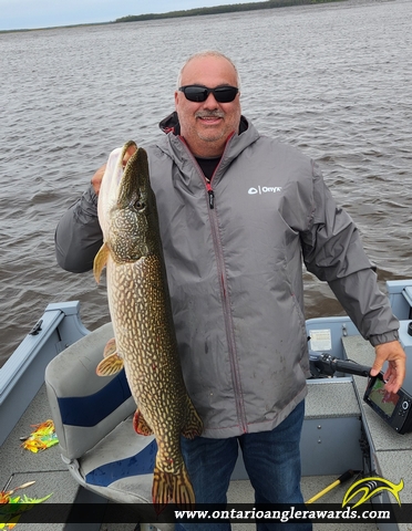 40" Northern Pike caught on Lake of the Woods