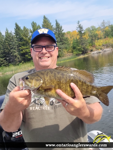 18." Smallmouth Bass caught on Shaol Lake