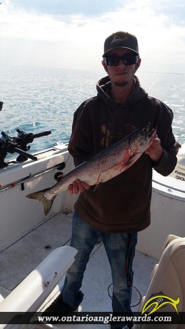 30" Coho Salmon caught on Lake Ontario