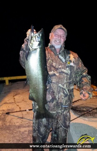 35.00" Coho Salmon caught on Lake Ontario