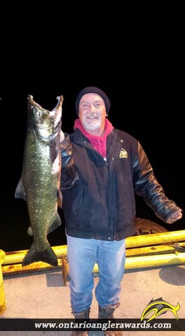 35" Coho Salmon caught on Lake Ontario