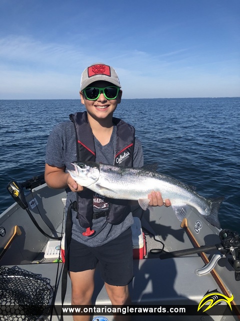 25" Rainbow Trout caught on Lake Erie