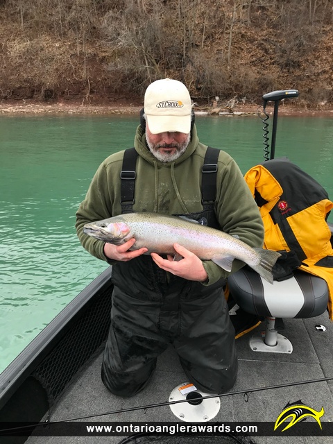25" Rainbow Trout caught on Niagara River