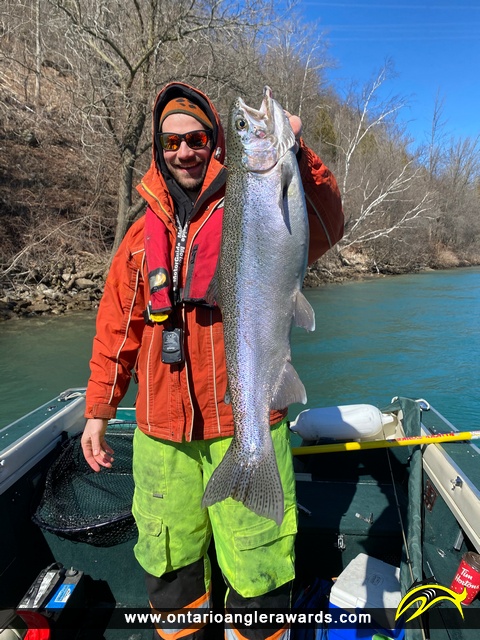 28" Rainbow Trout caught on Niagara River