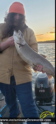 38.25" Lake Trout caught on Iroquois Bay