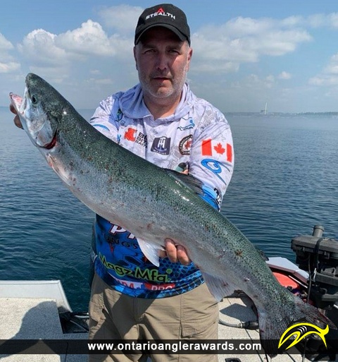 30" Rainbow Trout caught on Lake Ontario