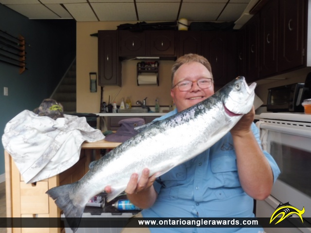 27" Rainbow Trout caught on Lake Erie