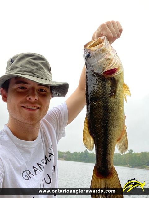 18.5" Largemouth Bass caught on Haggart Lake