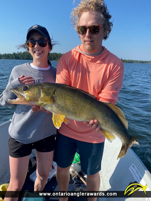 30.5" Walleye caught on Lake of the Woods