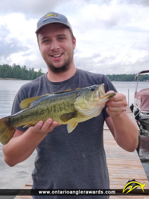 19.5" Largemouth Bass caught on French River