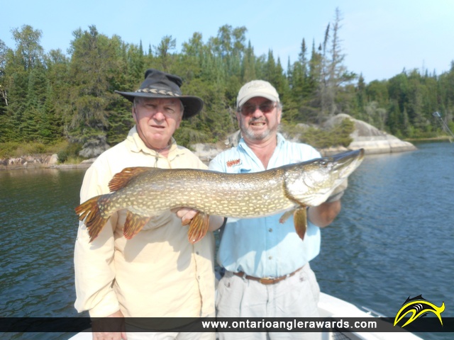 37" Northern Pike caught on Whitefish Bay