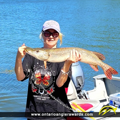 32.25" Northern Pike caught on Oba Lake