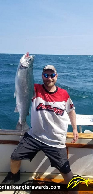 28" Rainbow Trout caught on Lake Ontario