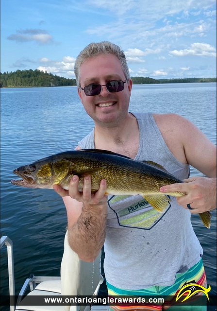 24" Walleye caught on Lake of the Woods