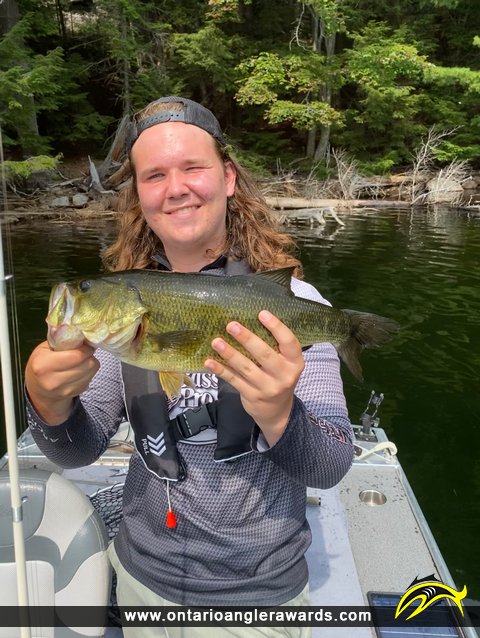 18" Largemouth Bass caught on Bighawk Lake