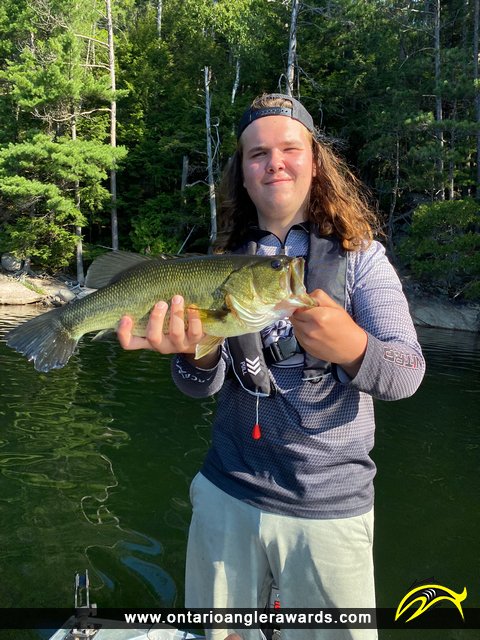 18.2" Largemouth Bass caught on Bighawk Lake