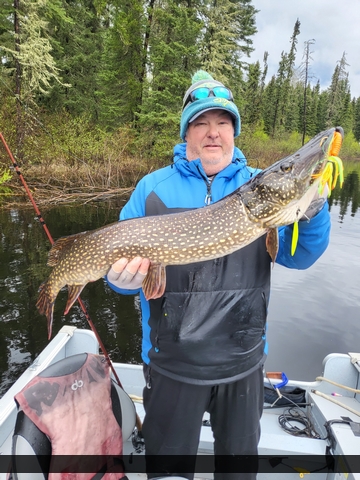 38" Northern Pike caught on Nungesser Lake