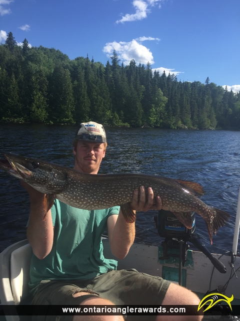 39" Northern Pike caught on Okawakenda Lake