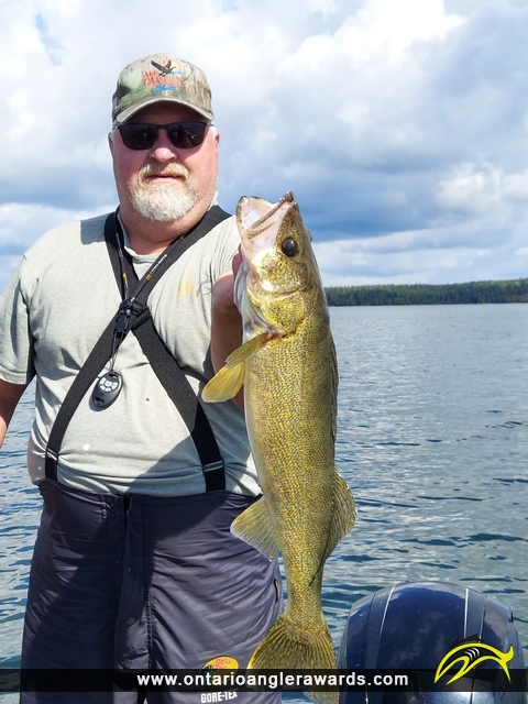 27" Walleye caught on Wabaskang Lake
